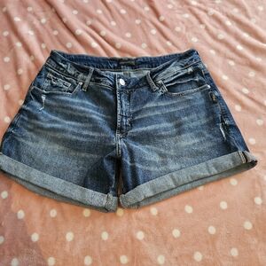 Women's Silver Jeans Boyfriend Shorts